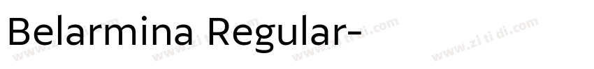 Belarmina Regular字体转换 Belarmina Regular字体转换